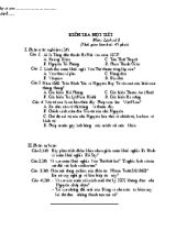 Kiểm tra một tiết môn lịch sử 8 (thời gian làm bài 45 phút)
